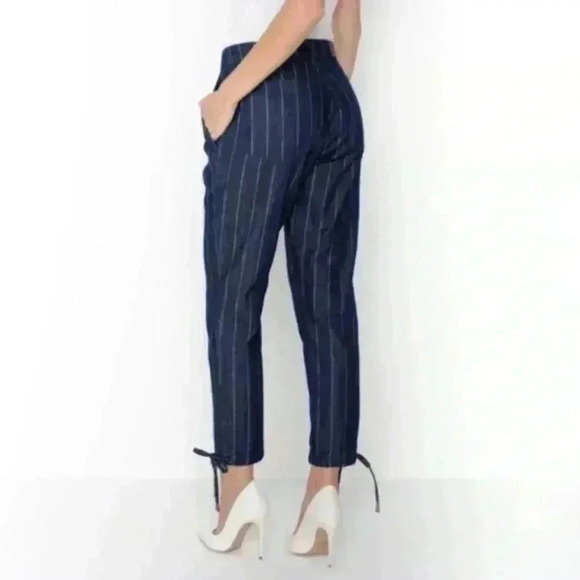 Parker Smith "Tori" denim trouser with a pinstripe pattern, size 26 casual - Picture 2 of 9